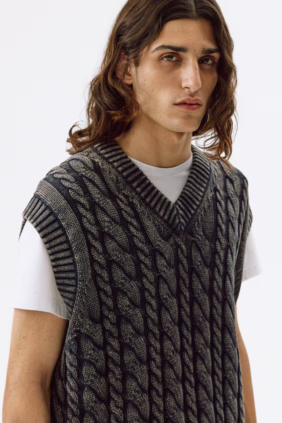 Комфортный хлопковый жилет relaxed fit