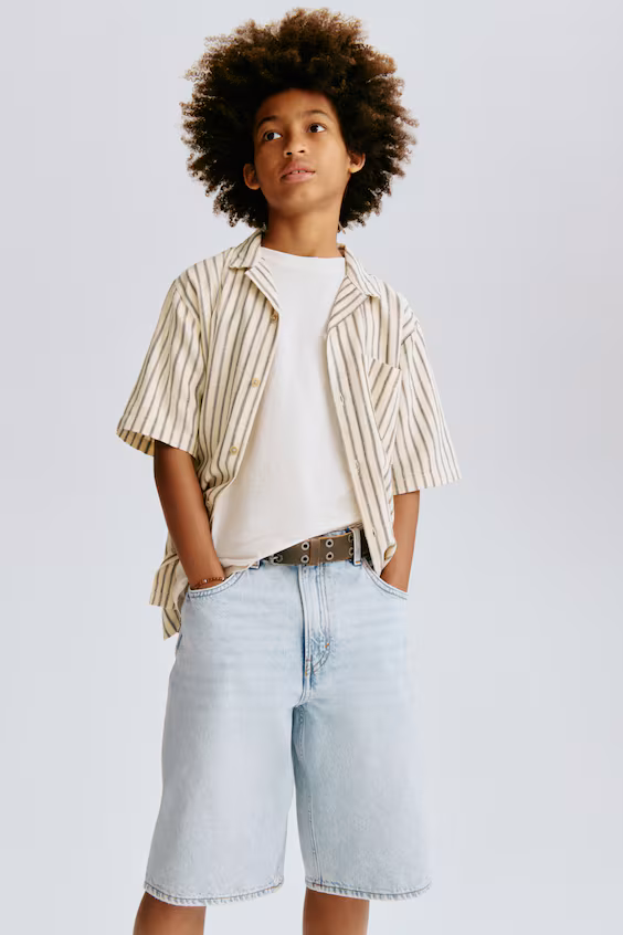 Джинсовые шорты baggy fit
