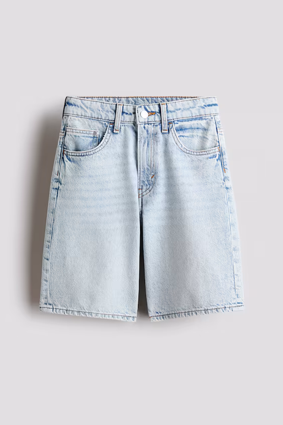 Джинсовые шорты baggy fit