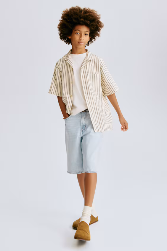 Джинсовые шорты baggy fit