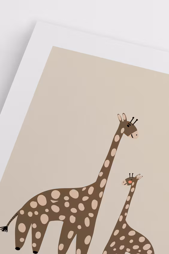 Постер точки жирафы dotty giraffes