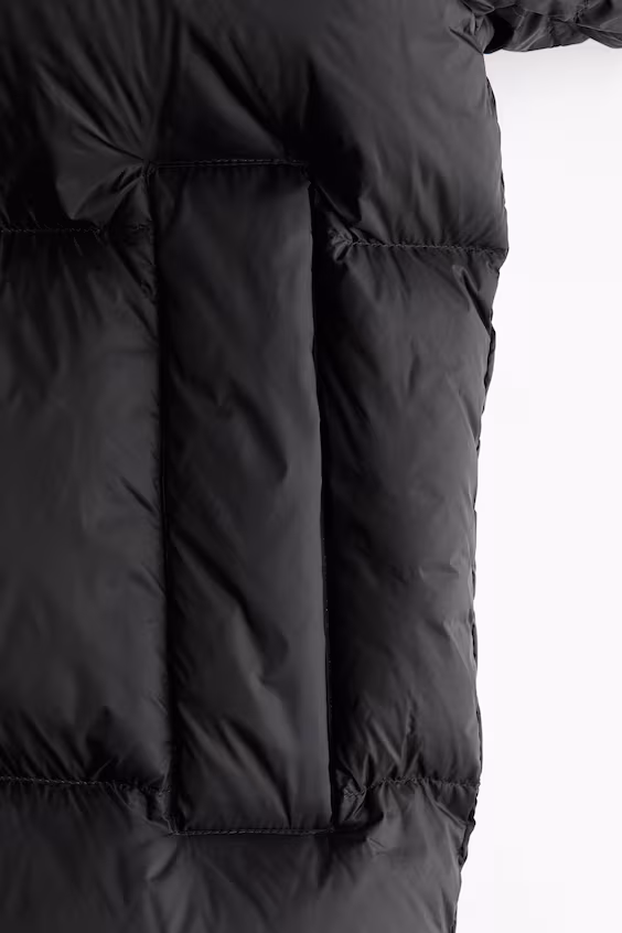 Пуховик с капюшоном h&m