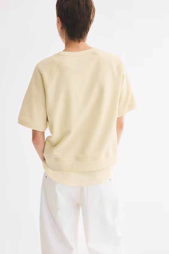 Свитшот с короткими рукавами h&m