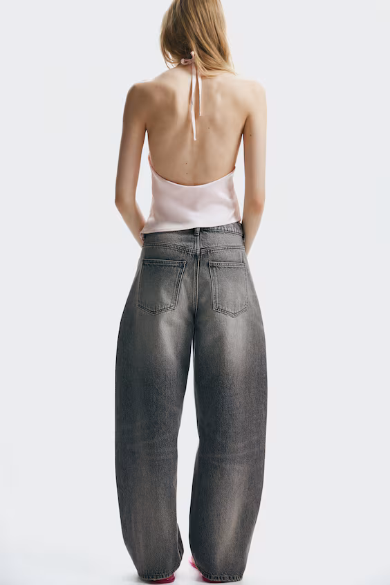 Свободные джинсы baggy high