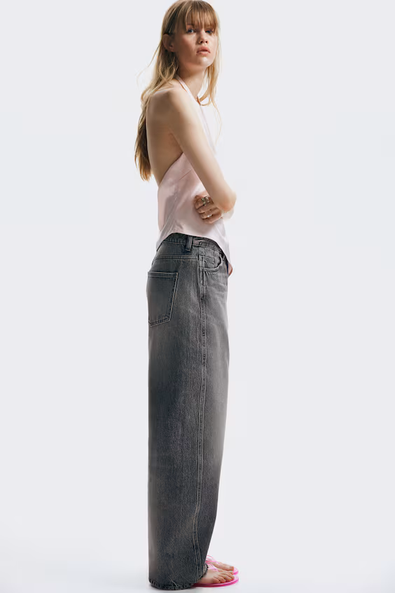 Свободные джинсы baggy high