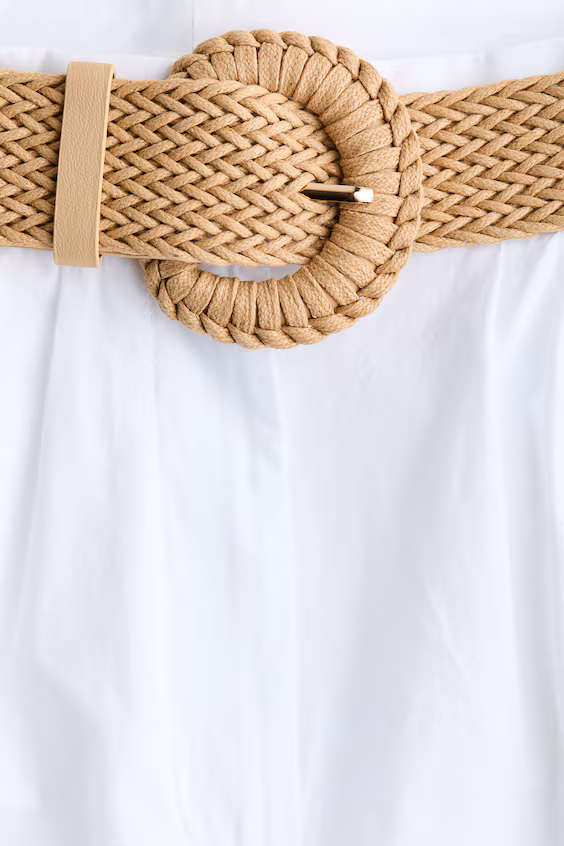 Хлопковые шорты с поясом h&m