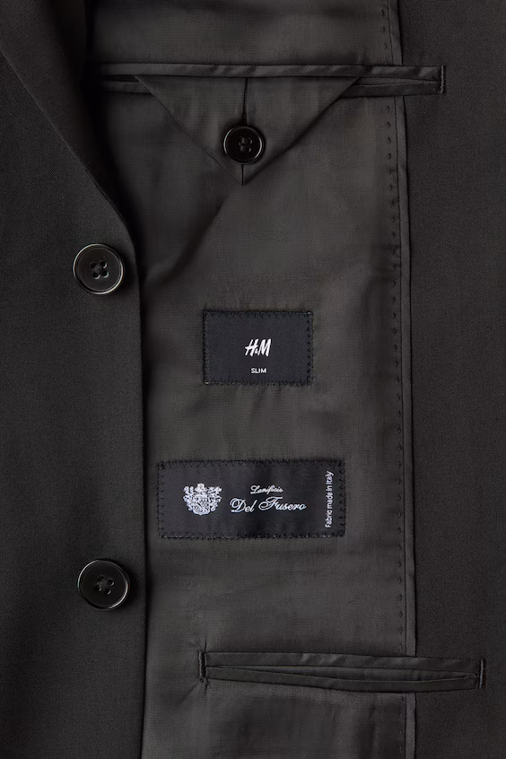 Пальто из шерстяной смеси slim fit