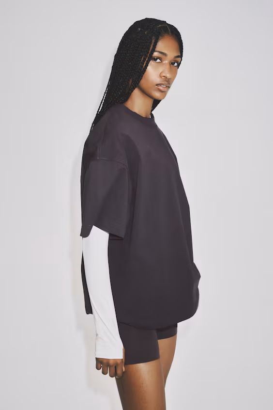 Спортивная футболка с принтом oversized fit