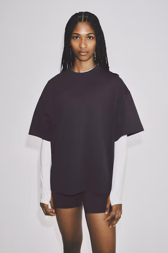Спортивная футболка с принтом oversized fit