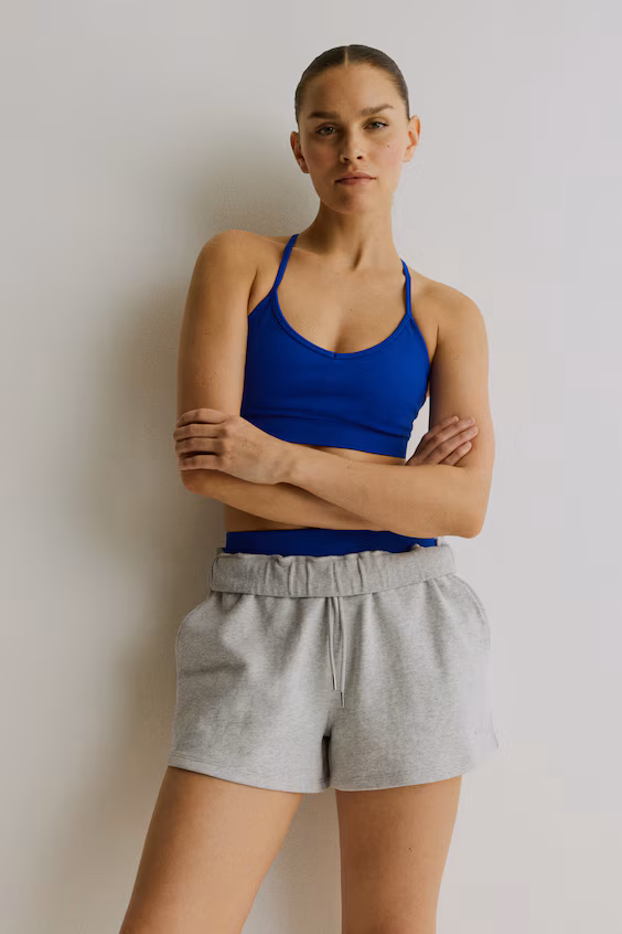 Спортивные шорты regular fit из свитшотной ткани