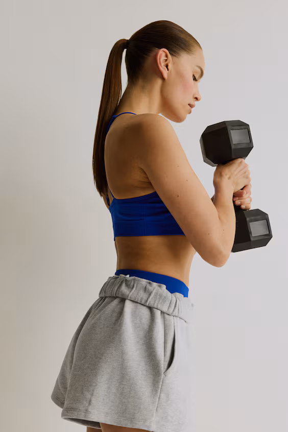 Спортивные шорты regular fit из свитшотной ткани