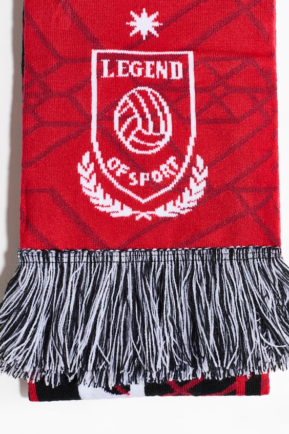 Шарф из жаккардовой вязки
