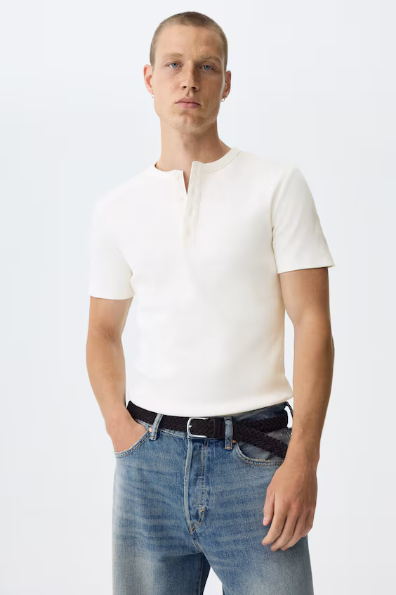 Свитер с пуговицами slim fit