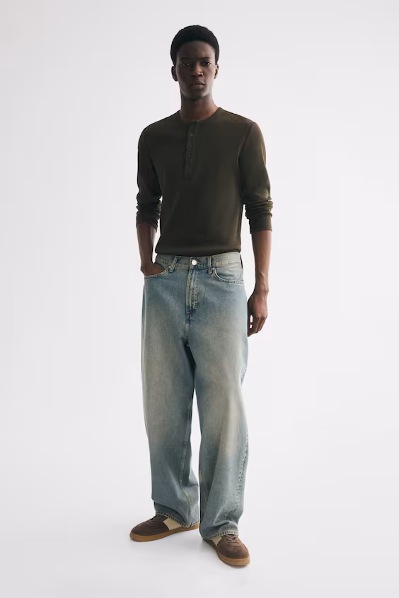 Свободные джинсы baggy