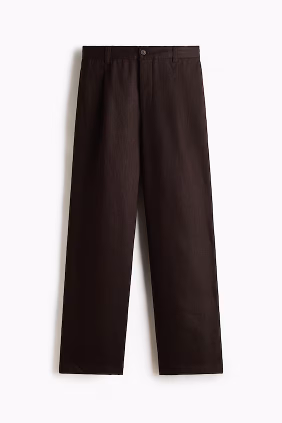 Брюки из льняной смеси relaxed fit
