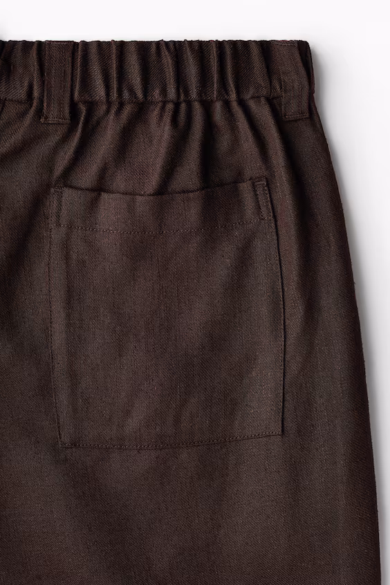 Брюки из льняной смеси relaxed fit