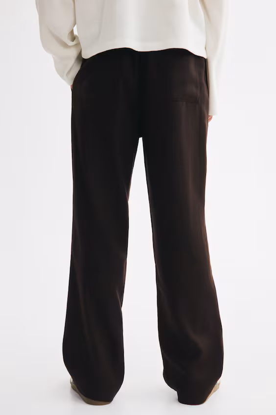 Брюки из льняной смеси relaxed fit