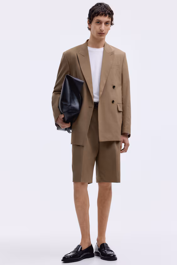 Пиджак с застрочками, комфортный крой