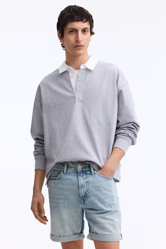 Джинсовые шорты slim fit