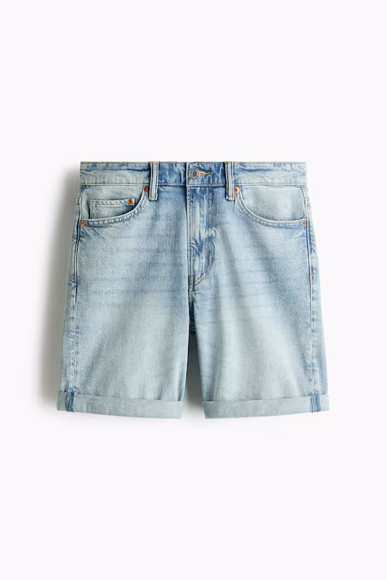 Джинсовые шорты slim fit