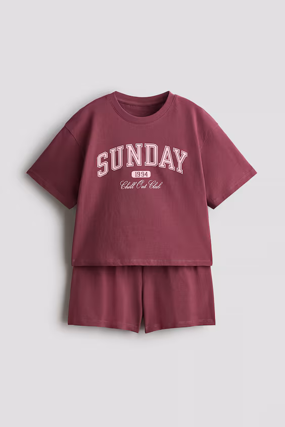 Хлопковая пижама h&m