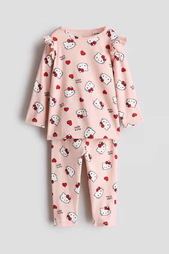 Пижама с принтом hello kitty