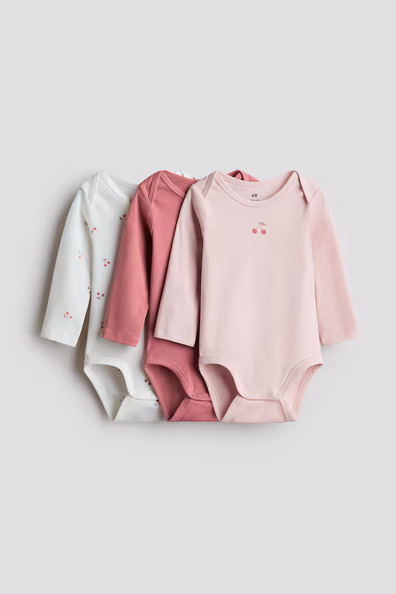 Набор из 3 боди из хлопка