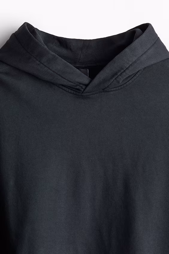 Худи с капюшоном и эффектом потертости луз фит