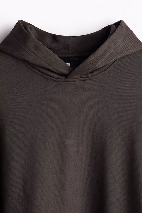 Худи с капюшоном и эффектом потертости луз фит