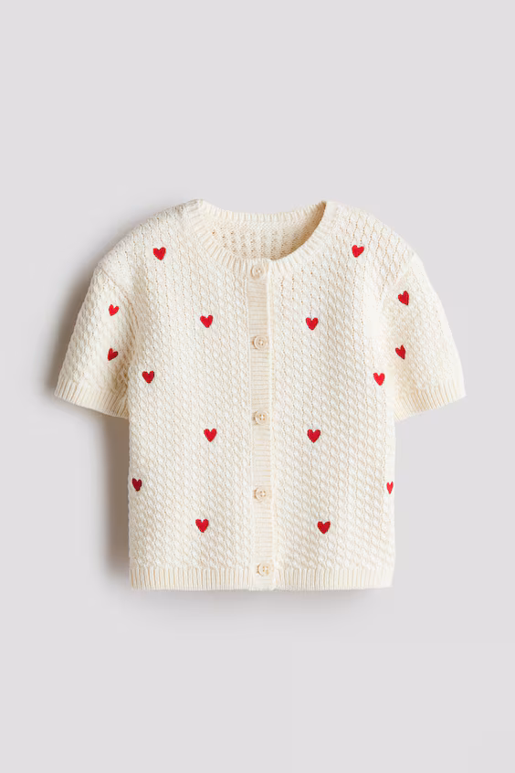 Кардиган из легкой ткани с короткими рукавами
