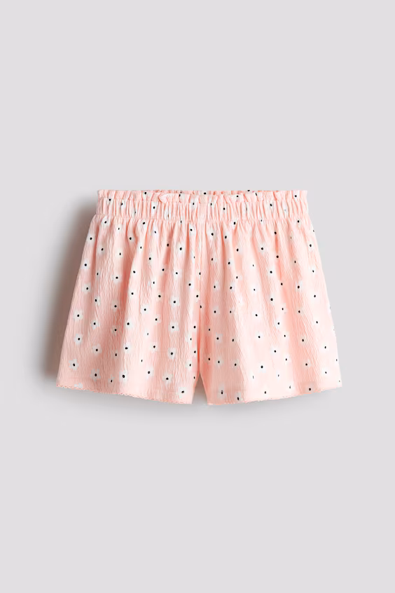 Хлопковые шорты с цветочным принтом h&m