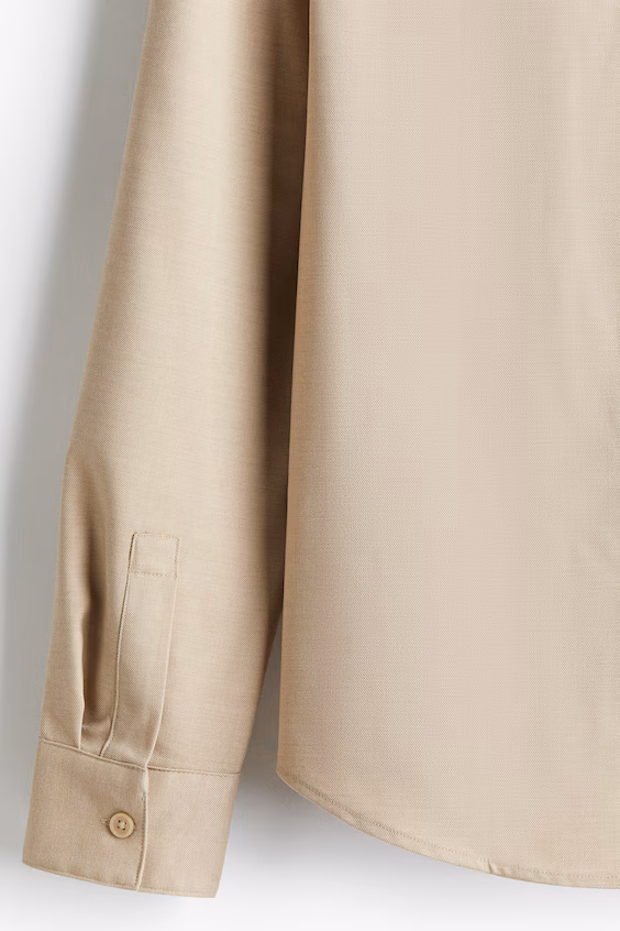 Рубашка regular fit из саржи