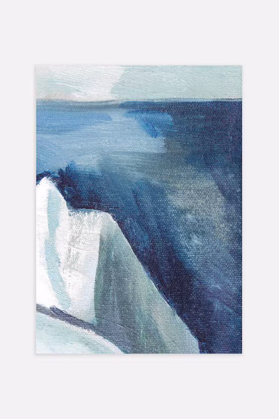 Постер blue cliff