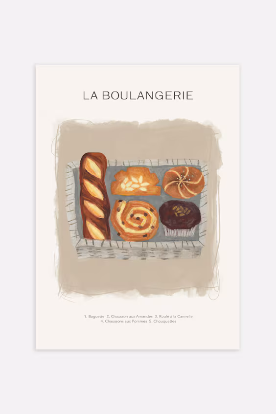 Постер la boulangerie