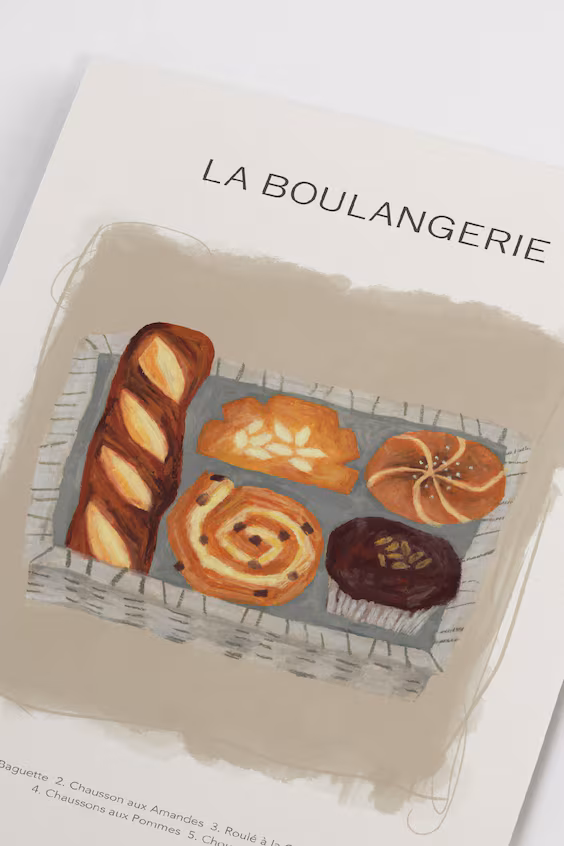 Постер la boulangerie