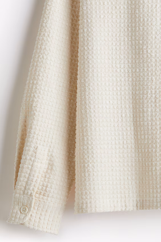 Рубашка-пиджак с текстурой сот regular fit