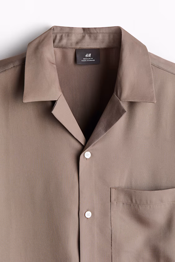 Рубашка резорт из лиоцелла regular fit