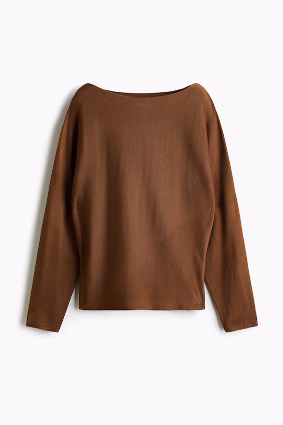 Свитер с открытыми плечами h&m