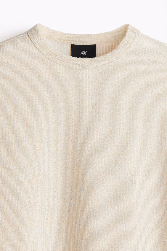 Футболка из ткани с текстурой regular fit