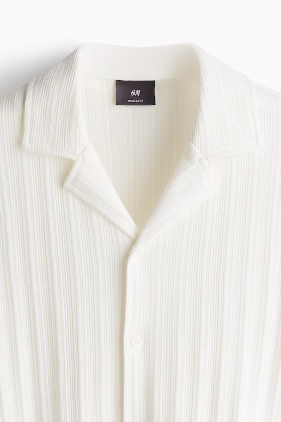 Рубашка рубчатая plaza regular fit