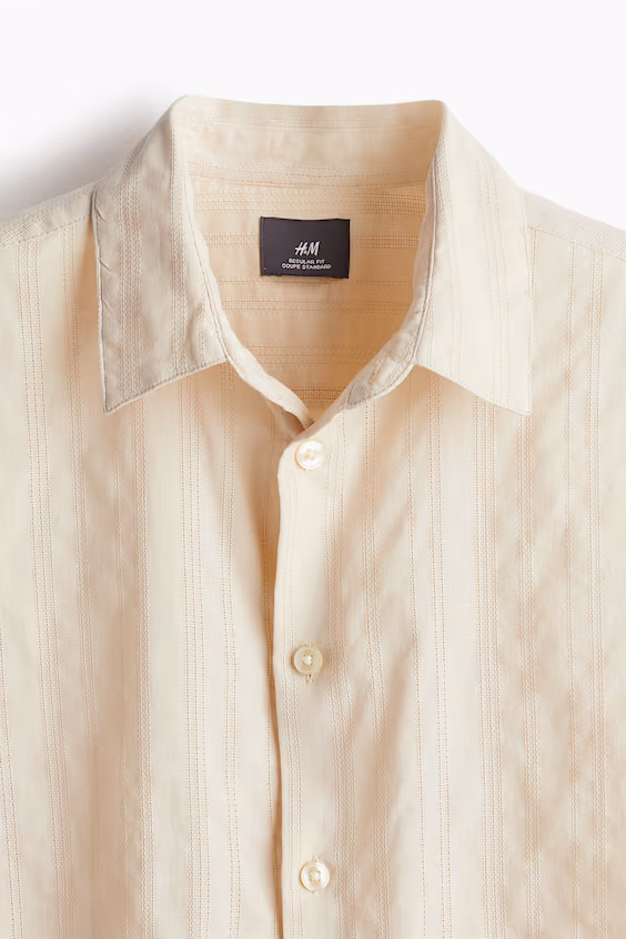 Рубашка с текстурой regular fit