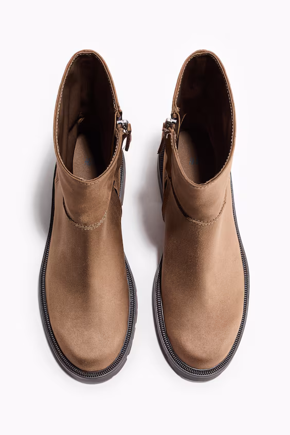 Ботинки с мехом на щиколотке h&m