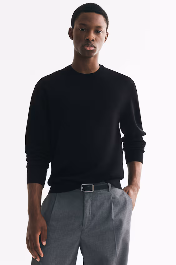 Свитер из тонкой ткани regular fit