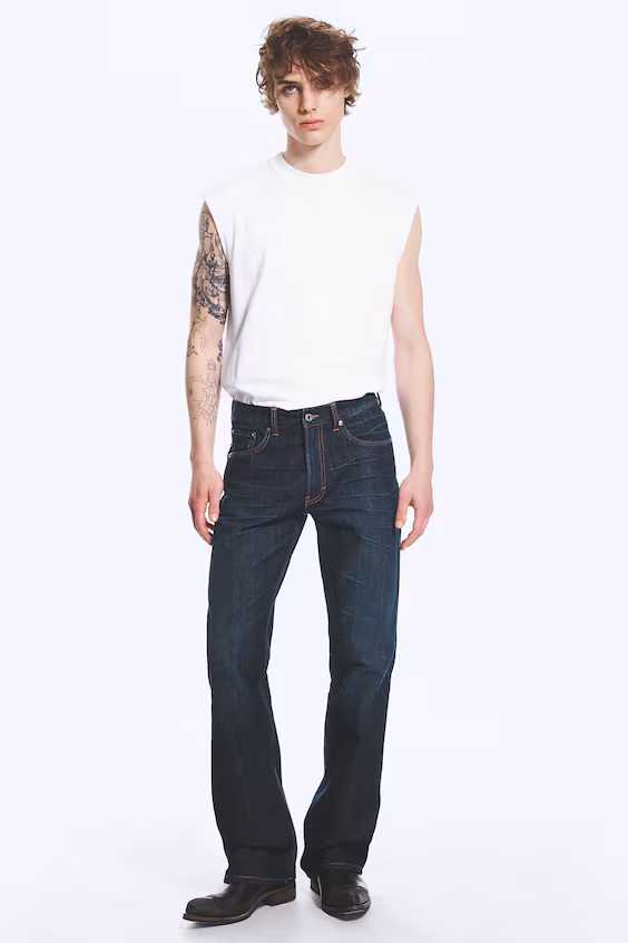 Джинсы mercury bootcut комфортного кроя средней посадки
