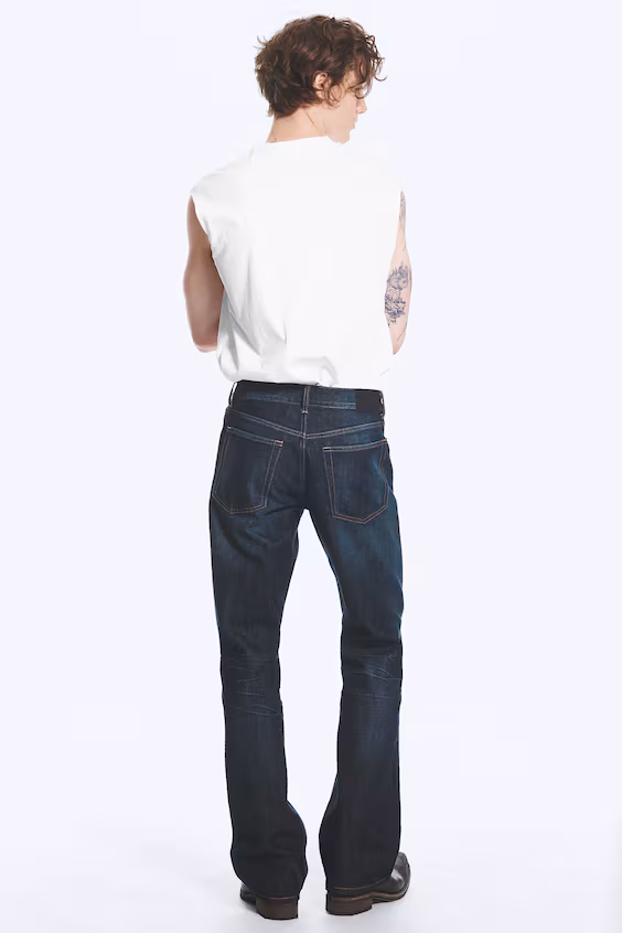 Джинсы mercury bootcut комфортного кроя средней посадки