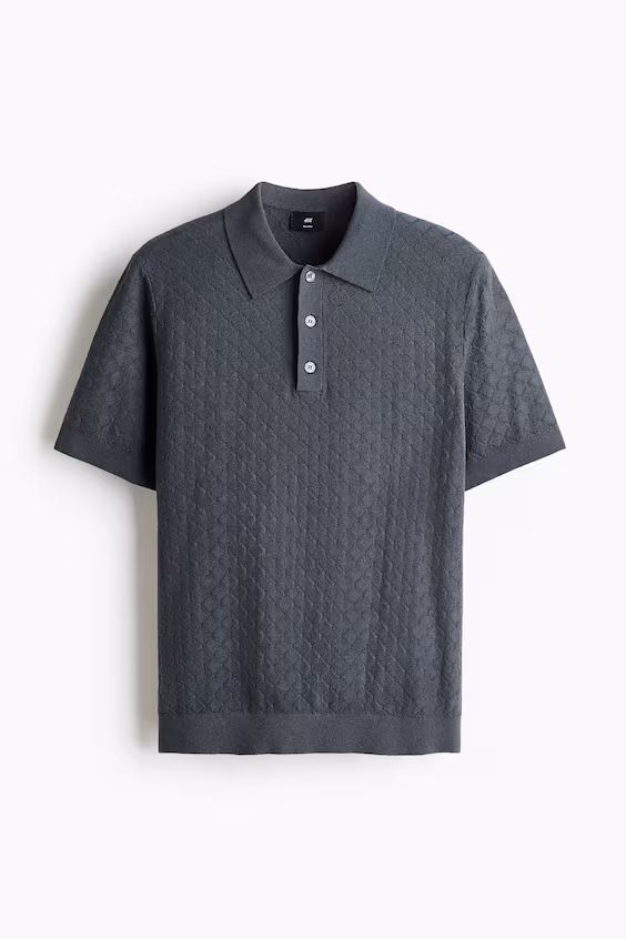 Футболка с текстурой slim fit