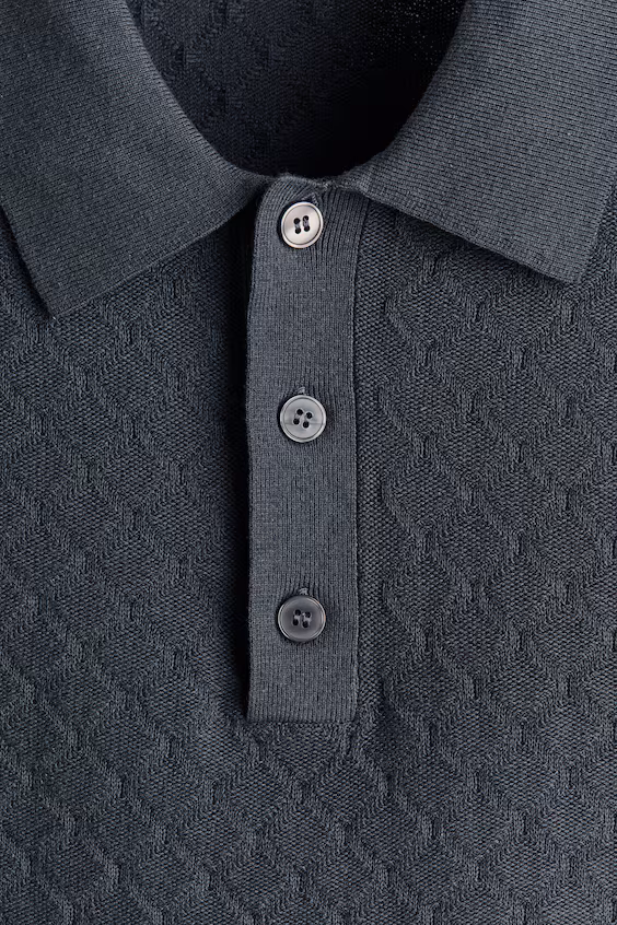 Футболка с текстурой slim fit