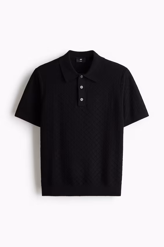 Футболка с текстурой slim fit