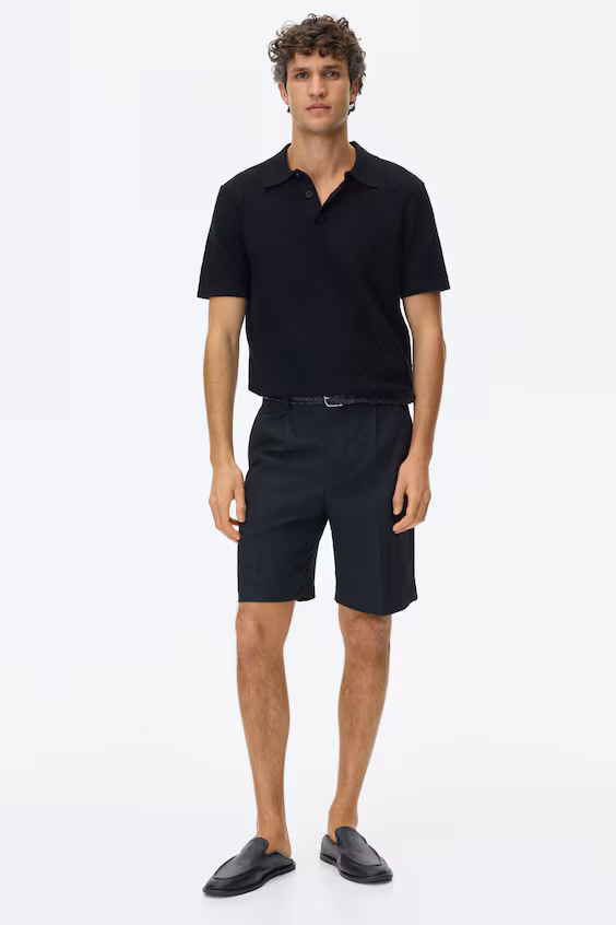 Футболка с текстурой slim fit