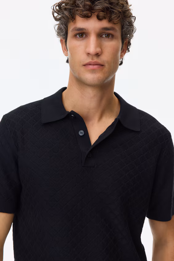 Футболка с текстурой slim fit